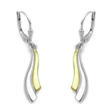 Brisur, bicolor, Silber 925