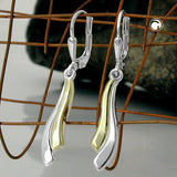 Brisur, bicolor, Silber 925