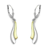 Brisur, bicolor, Silber 925