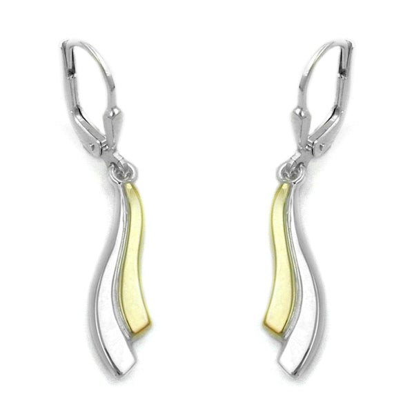 Brisur, bicolor, Silber 925