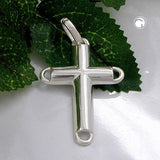 Anhänger, Kreuz glänzend, Silber 925