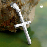Anhänger, Kreuz diamantiert, Silber 925