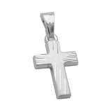 Anhänger, Kreuz diamantiert, Silber 925