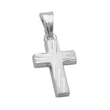 Anhänger, Kreuz diamantiert, Silber 925