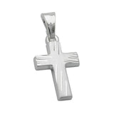 Anhänger, Kreuz diamantiert, Silber 925