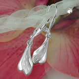 Brisur, diamantiert, Silber 925