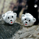 Stecker, Bärgesicht matt, Silber 925
