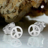 Stecker Peace/Friedens-Symbol Silber 925
