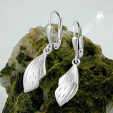 Brisur diamantiert teilmatt, Silber 925