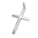 Anhänger, Kreuz diamantiert, Silber 925