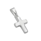 Anhänger, Kreuz diamantiert, Silber 925