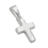 Anhänger, Kreuz diamantiert, Silber 925