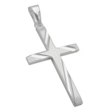 Anhänger 29x17mm Kreuz diamantiert Silber 925