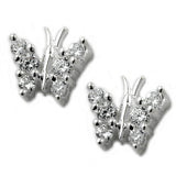 Stecker, Schmetterling Silber 925