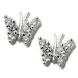 Stecker, Schmetterling Silber 925