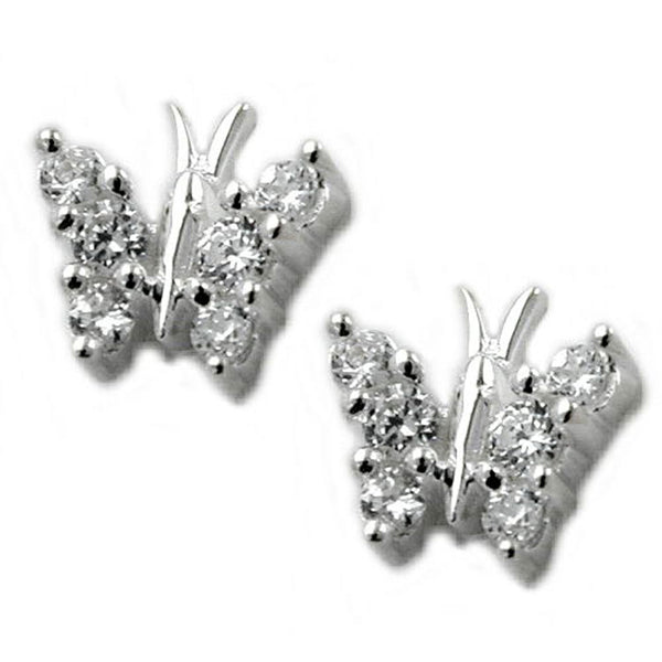 Stecker, Schmetterling Silber 925