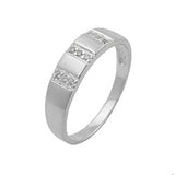 Ring, 9 kleine Zirkonia, 925
