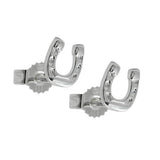 Stecker 6x5mm Hufeisen glänzend Silber 925