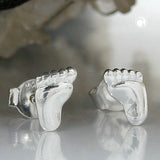 Stecker, Füße rechts-links, Silber 925