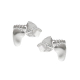 Stecker, Füße rechts-links, Silber 925