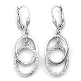 Brisur, 2 ovale Ringe, Silber 925