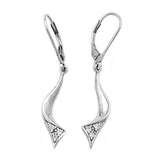 Brisur, rhodiniert, Zirkonia, Silber 925