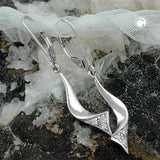 Brisur, rhodiniert, Zirkonia, Silber 925