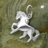 Anhänger, Pferd glänzend, Silber 925