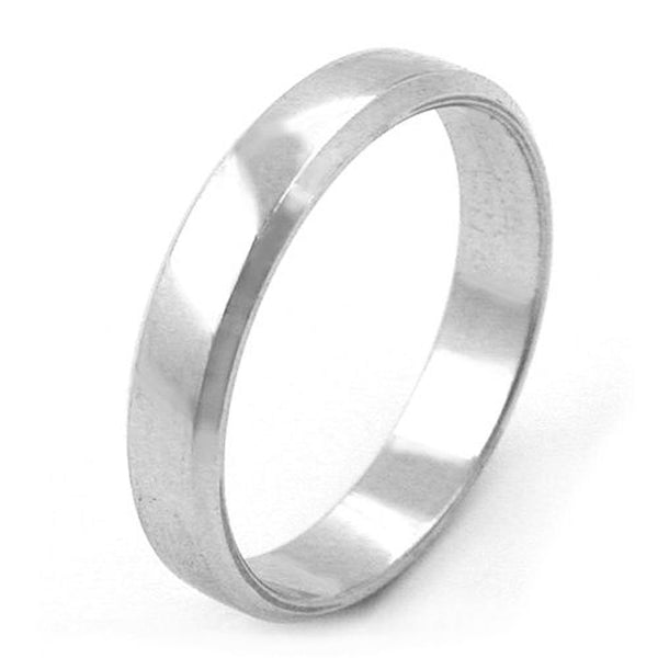Ring, glzd, mit Rand, 925