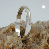 Ring, glzd, rund, 925