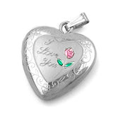 Anhänger Herz Medaillon Silber 925