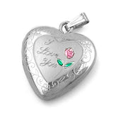 Anhänger Herz Medaillon Silber 925