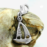 Anhänger, Charm Segelboot, Silber 925
