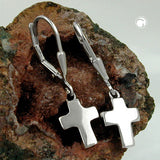 Brisur, kleines Kreuz, Silber 925