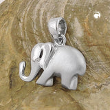 Anhänger Elefant rhodiniert, Silber 925