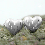 Stecker, Herz diamantiert, Silber 925
