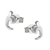 Stecker 7x5mm kleine Blüte glänzend Silber 925
