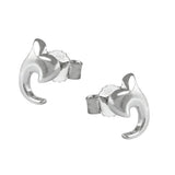 Stecker 7x5mm kleine Blüte glänzend Silber 925