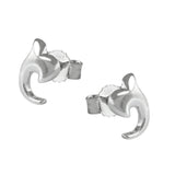 Stecker 7x5mm kleine Blüte glänzend Silber 925