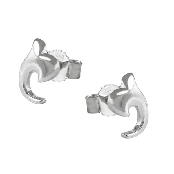 Stecker 7x5mm kleine Blüte glänzend Silber 925