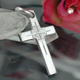 Anhänger, Kreuz rhodiniert, Silber 925