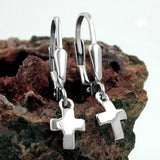 Brisur, kleines Kreuz, Silber 925