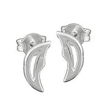 Stecker Halbmond glänzend Silber 925