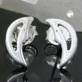 Stecker Halbmond glänzend Silber 925