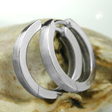 Creole, 18x3mm, Scharnier, Silber 925