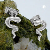Stecker, Schlange glänzend, Silber, 925