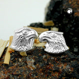 Stecker 6mm Adlerkopf verbödet Silber 925