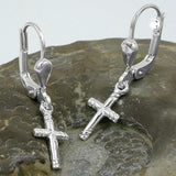Brisur, kleines Kreuz, Silber 925