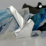 Anhänger 29x24mm Motiv: Thors Hammer glänzend Silber 925