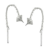 Durchzieher 57mm Ginkgoblatt Silber 925